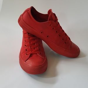 All red Converse